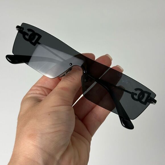 DOLCE&GABBANA Sunglasses DG2292 01/87 Black/Dark Grey Unisex NEW
